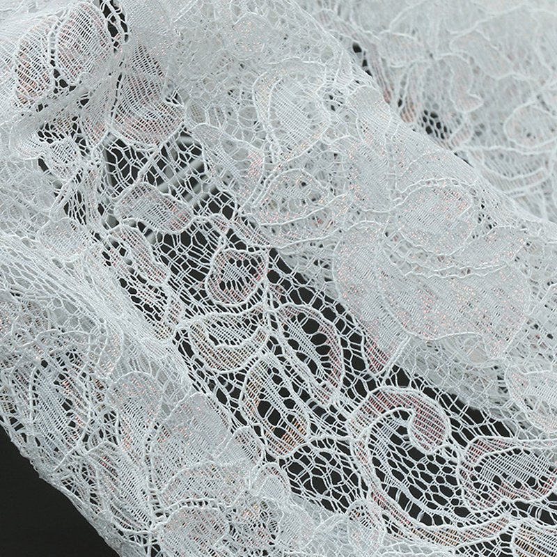 Dress Rainbow Bridal Polyester Lace Fabric for Women's Wear Wholesale 4
